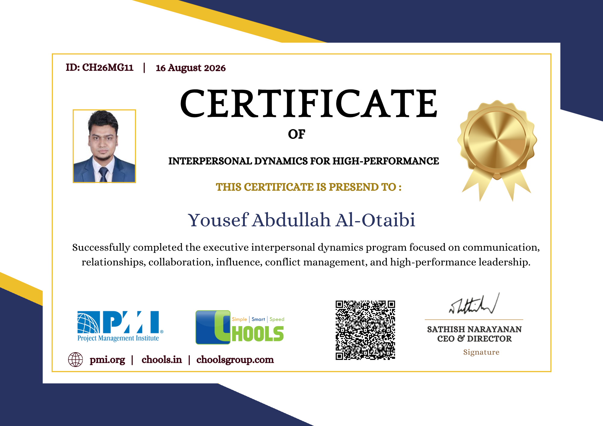 Management Programs Certificate